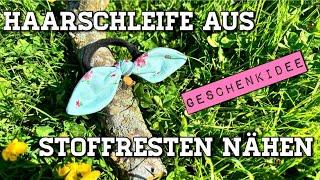 DIY: Kleine Haarschleife nähen aus Stoffresten!Einfaches Tutorial für süße Accessoires und Geschenke