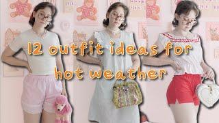 how to dress cute when it's 95 degrees ️ cottagecore, coquette, pinterest outfit inspo