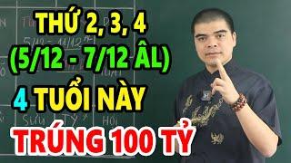 Đúng 3 Ngày Tới, 4 Con Giáp BỖNG TRÚNG SỐ Cực Đậm, Trước Tết Âm ĐỔI ĐỜI Bất Ngờ,Khổ Mấy Cũng GIÀU TO