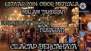 Gebyar takbir keliling 2024 obor menyambut hari raya idul Fitri 1445 H di desa gunung bawang