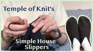 Knitting for my boyfriend: Temple of Knit's Simple House Slippers