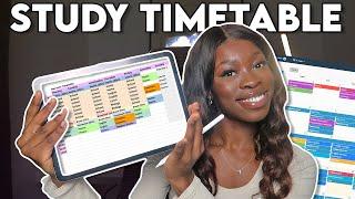 HOW TO MAKE THE BEST STUDY TIMETABLE (that you'll actually stick to!)  