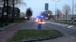 Prio 1 Brandweer 2031TS  & Politie Noodhulp : Woningbrand Brussellaan Den Bosch