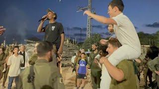 Solidarity BBQ for soldiers near Gaza led by Daniel Yehuda with collaboration of Grills of Hope
