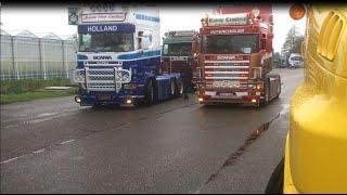 Open Pipe Scania´s leaving RetroTruckTour 2023