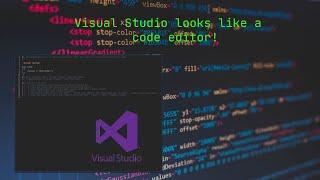 VISUAL STUDIO looks like code editor! Remove icons and main menu! Студия выглядит как редактор кода!