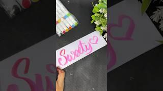 Sweet Name Calligraphy Techniques