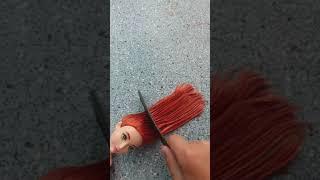 Straightening doll hair (short tutorial x)