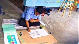 Outdoor Drawing || Mamun Drawing Academy