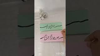 wall decor idea # hope , believe , dream # Aaradhya 's world