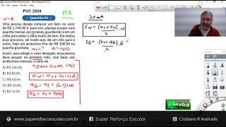 MABA VESTIBULARES  -  PUC  -  2024  -  PROGRESSÃO ARITMÉTICA ( PA )  -  Com prof. Cristiano Andrade