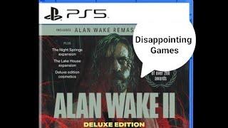 Disappointing Games (Featuring Resident Evil, Star Wars, Alan Wake and More)