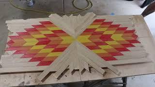 Making A Wood Mosaic Using Scrap Wood