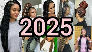 Hottest knotless jumbo box braids hairstyles | Braids styles 2025 | Cornrows styles