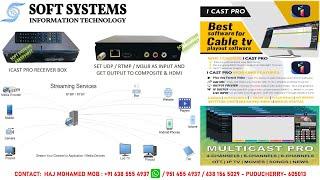 Multicast Cable TV Playout Software for OTT and IPTV Streaming Platform