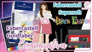 Comparativa | Faber-Castell Super soft (Black edition) VS Faber-Castell Goldfaber | 12 colores