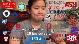 so..i applied to 26 law schools! watch me react to the decisions (nerve wreck from waiting)