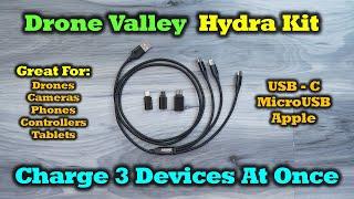 Drone Valley Hydra Charging Kit - Charge 3 Devices At Once!