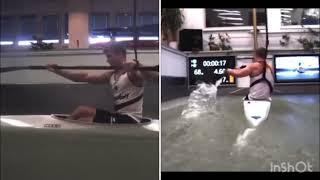 Kayak Technique - Jacob Schopf - Pool - Split Screen