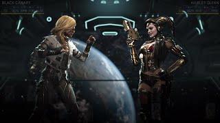 INJUSTICE 2 BLACK CANARY VS HARLEY QUINN LEGENDARY  GEAR  VERY HARD 4K