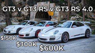 Porsche 997.1 GT3 vs 997.2 GT3 RS vs 997.2 GT3 RS 4.0 - Head to Head Review!