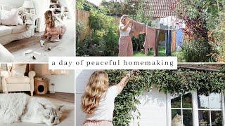 Sunday Reset, A Day Of Peaceful Homemaking & Slow Living · speed cleaning, gardening & evening walk