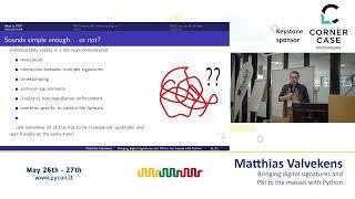 Matthias Valvekens - Bringing digital signatures and PKI to the masses with Python