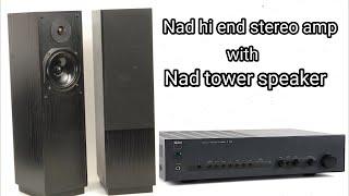 Nad stereo amp with nad tower speakers @maxvintage ((whatsapp 9829291883))