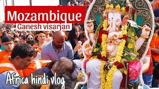 Ganesh visarjan in Maputo Mozambique |Mozambique Maputo city vlog |Africa hindu community |Ganeshji