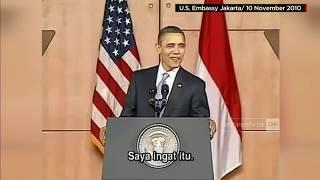 2010: Pidato Obama Bicara Pulang Kampung, Baso dan Sate - Obama di Indonesia