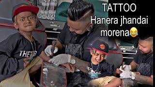 Rapper Nima lama get tattoo || at Ujs tattoo ink || tattoo nepal