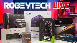 How to Build a PC - Robeytech Live - Ryzen 3700x / RTX 2080 Super in an NZXT H510 Elite - Part 2