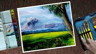 how to make watercolor landscape paintings / BD Watercolor painting