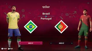 FIFA 23 Brazil vs Portugal FIFA World Cup Neymar vs João Félix Next Gen P55 Gameplay 1080P 60FPS