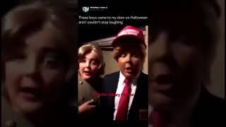 These Kids Dressed As Donald Trump And Hillary Clinton For Halloween  #funny #shorts #fyp