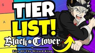 TIER LIST!!! [Black Clover Mobile] Giveaway