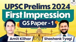 UPSC Prelims 2024 Paper Analysis | GS Paper 1 First Impression | Answer Key | StudyIQ IAS