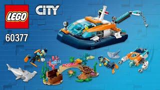 LEGO® City Explorer Diving Boat (60377)[182 pcs] Step-by-Step Building Instructions @TopBrickBuilder