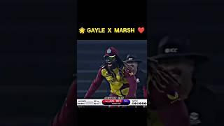 Gayle Take Wicket & Hugg Marsh ️️ match reaction #viral #cricket #trending #shorts