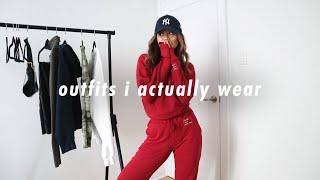 outfits I actually wear | realistic winter outfits