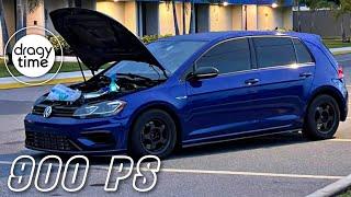 900 PS VW Golf 7.5R EA888 SRX950 Turbo | Acceleration from 100-200 Km/h & 60-130 mph