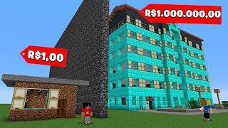ESCOLA de R$1,00 vs. ESCOLA de R$1.000.000,00 na Batalha de Construção