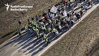 Serbia Protests Going Strong As Students March To Novi Sad