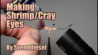 How to make Shrimp Or Crayfish Eyes For Fly Patterns by Svenddiesel