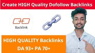 How to Create Dofollow Backlinks | High Quality Dofollow Backlinks 2020 | Dofollow backlinks High DA