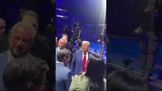 Donald Trump Watches UFC with Elon Musk & Kid Rock After Election Victory