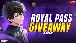 BGMI ROYAL PASS GIVEAWAY ON 2K SUBSSOLO CONQUEROR LIVE RANK PUSH | ELBIRD OP #bgmi #bgmilive