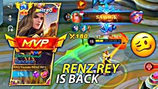 LANCELOT SAVAGE  TOP GLOBAL LANCELOT AGGRESSIVE GAMEPLAY BY RENZ REY!!  | MOBILE LEGENDS