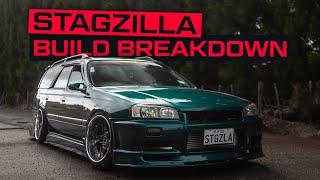 NZ's Wildest Wagon | Aaron's 313KW R34 Stagea "Stagzilla" Build Breakdown