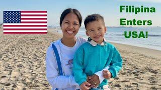 Province Girl Enters USA  for The First Time! (Green Card 1st Entry USA)